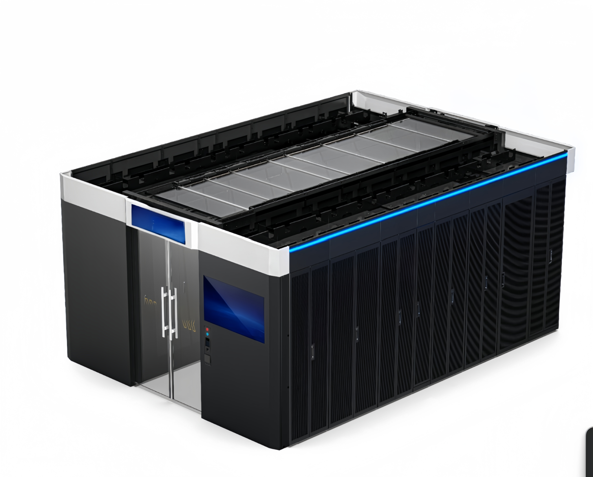 5.5 kW Room Cooling–front-blowing, EC fan, inverter unit with 7-inch ...